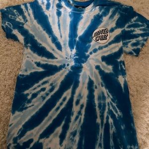 Men’s Blue Tie Dye Santa Cruz Shirt